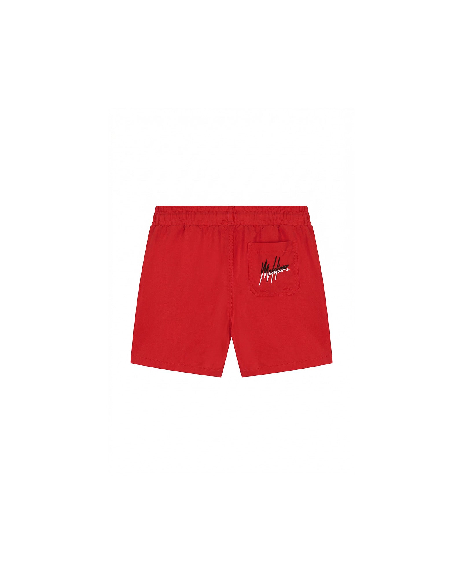 Malelions Junior Split Swim Shorts | Red/White