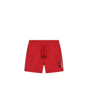 Malelions Junior Split Swim Shorts | Red/White