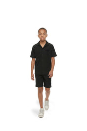 Malelions Junior Waffle Shorts | Black