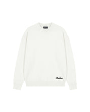 Malelions Junior Knitted Script Sweater | Off-White