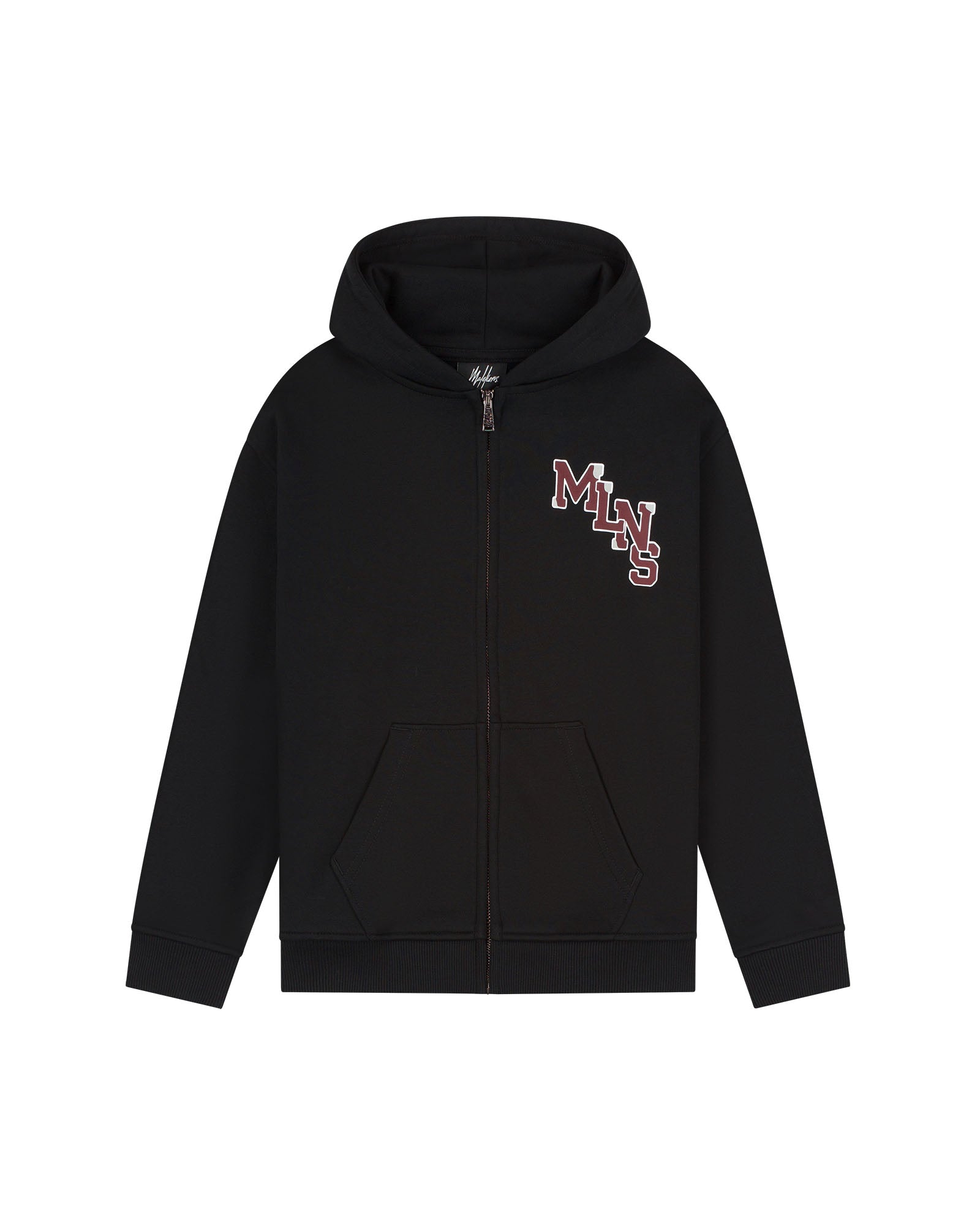 Malelions Junior Relaxed College Zip Hoodie | Black