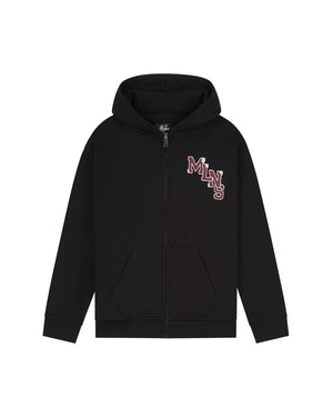 Malelions Junior Relaxed College Zip Hoodie | Black