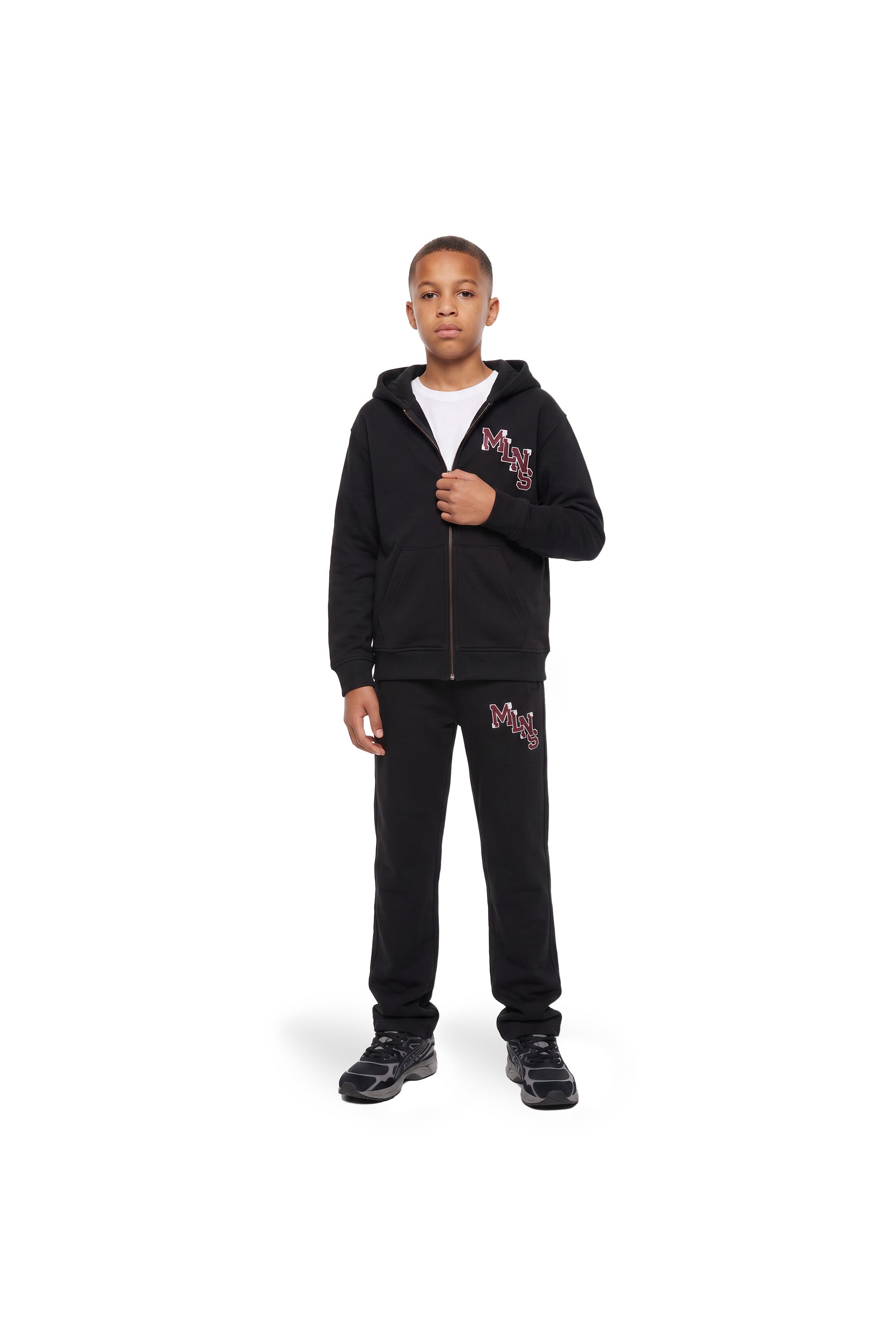 Malelions Junior Straight Leg College Sweatpants | Black