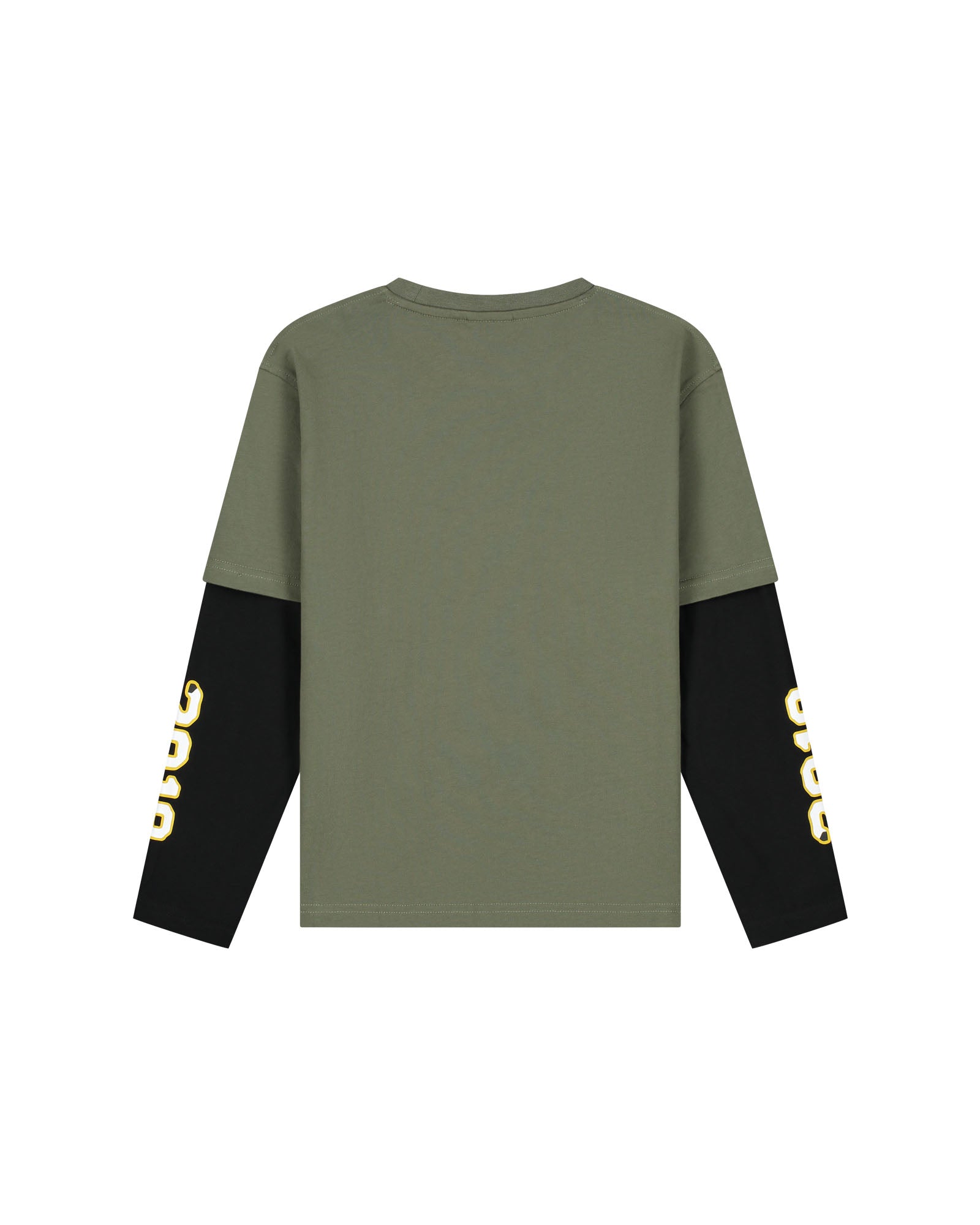 Malelions Junior College Double Layered Longsleeve T-Shirt | Dark Olive