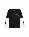  Malelions Junior College Double Layered Longsleeve T-Shirt | Black