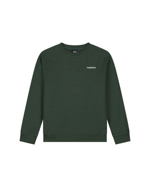 Malelions Junior Relaxed Basic Waffle Sweater | Racing Green