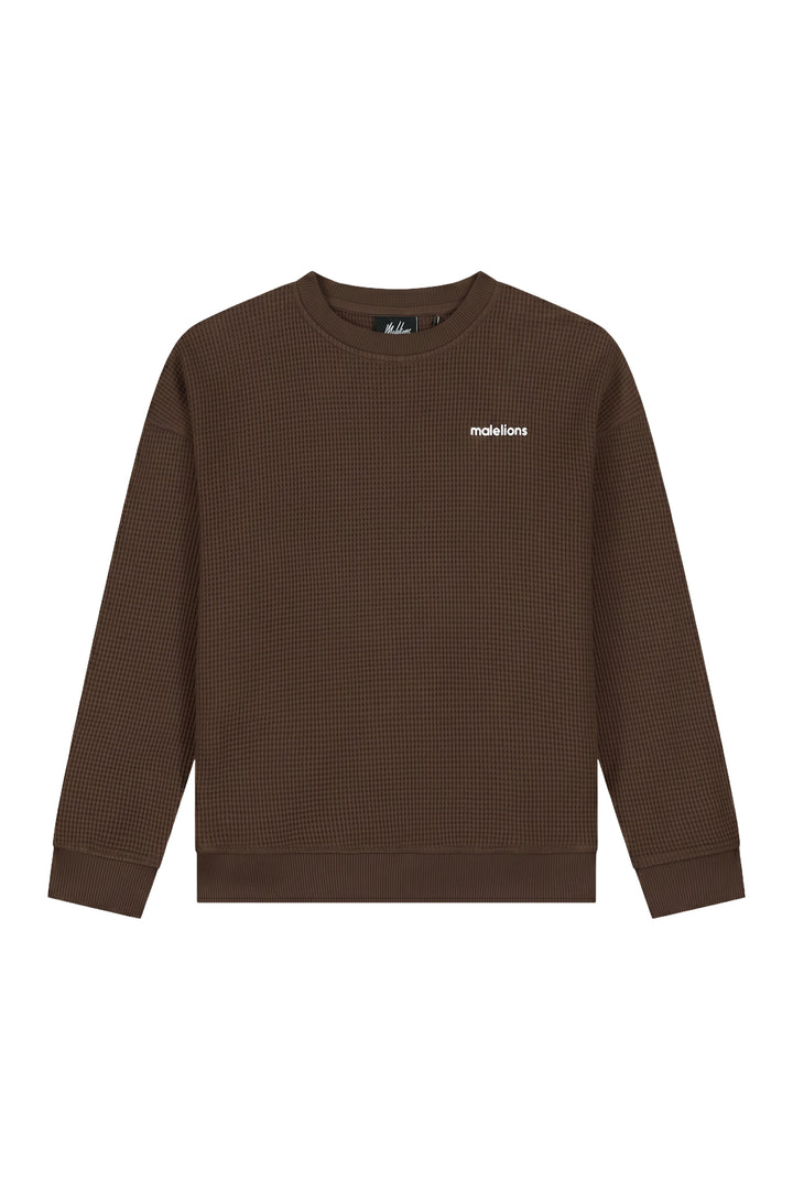 MJB50026019_50001_Malelions_Junior_Relaxed_Basic_Waffle_Sweater_Brown_Front_9ba88533-b4ca-417b-a890-f8763ed2c187.jpg