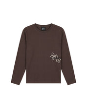 Malelions Junior Relaxed Flower Longsleeve T-Shirt | Brown