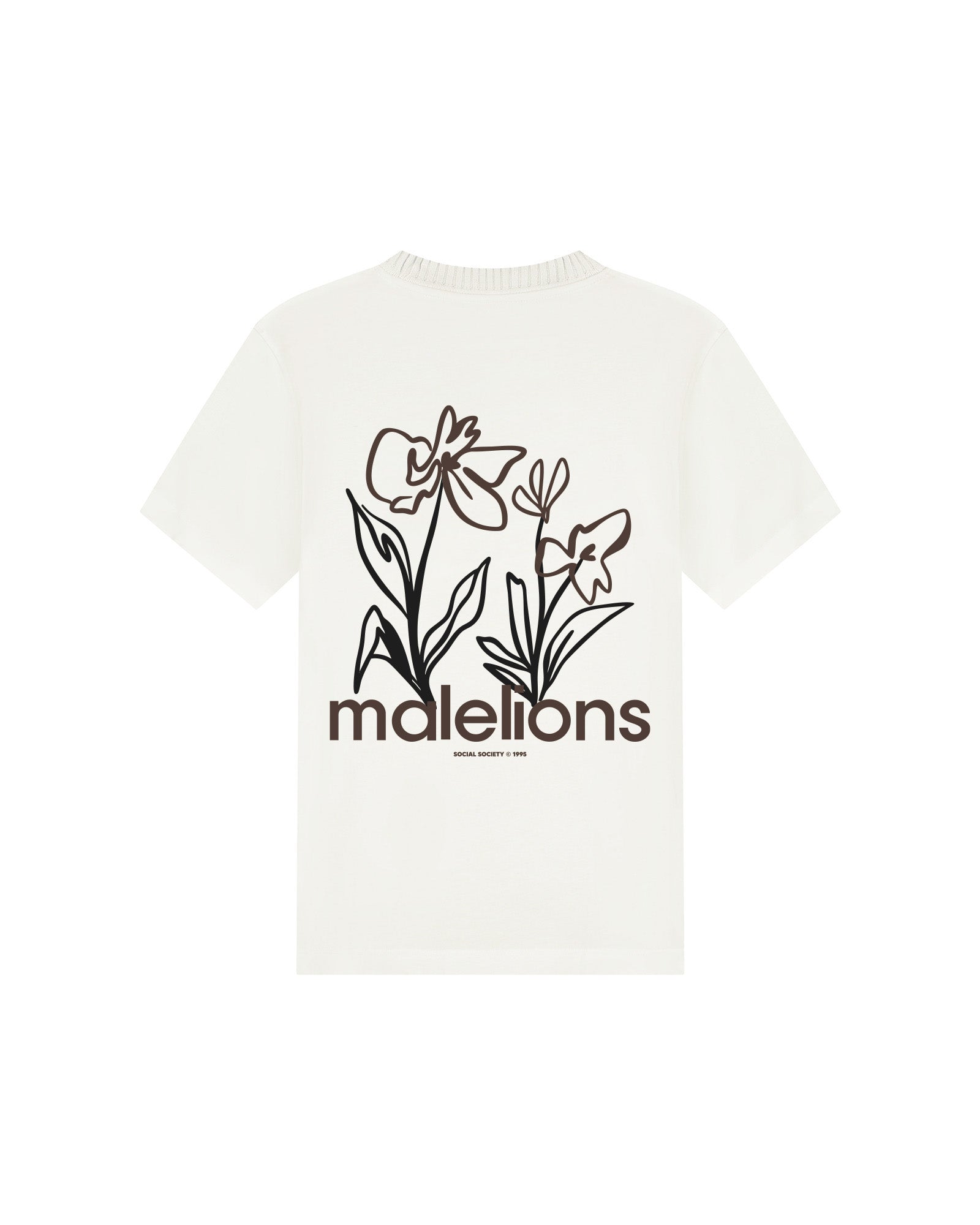 Malelions Junior Relaxed Flower T-Shirt | Off-White