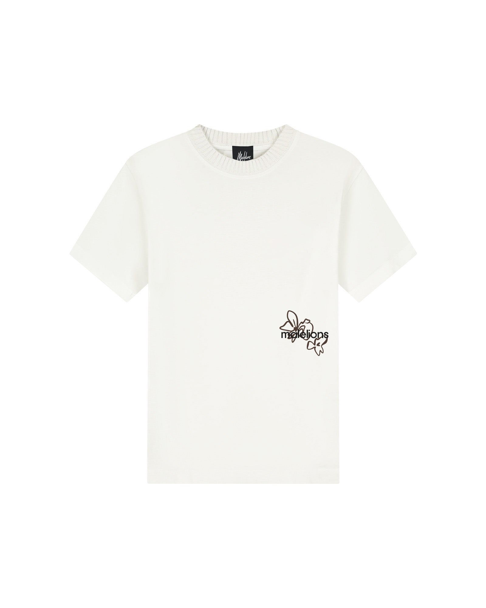 Malelions Junior Relaxed Flower T-Shirt | Off-White