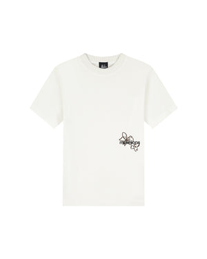 Malelions Junior Relaxed Flower T-Shirt | Off-White