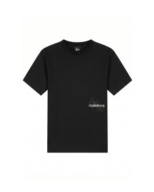 Malelions Junior Relaxed Flower T-Shirt | Black
