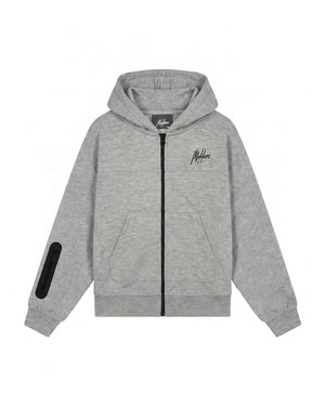 Malelions Junior Counter Hooded Vest | Grey Melange