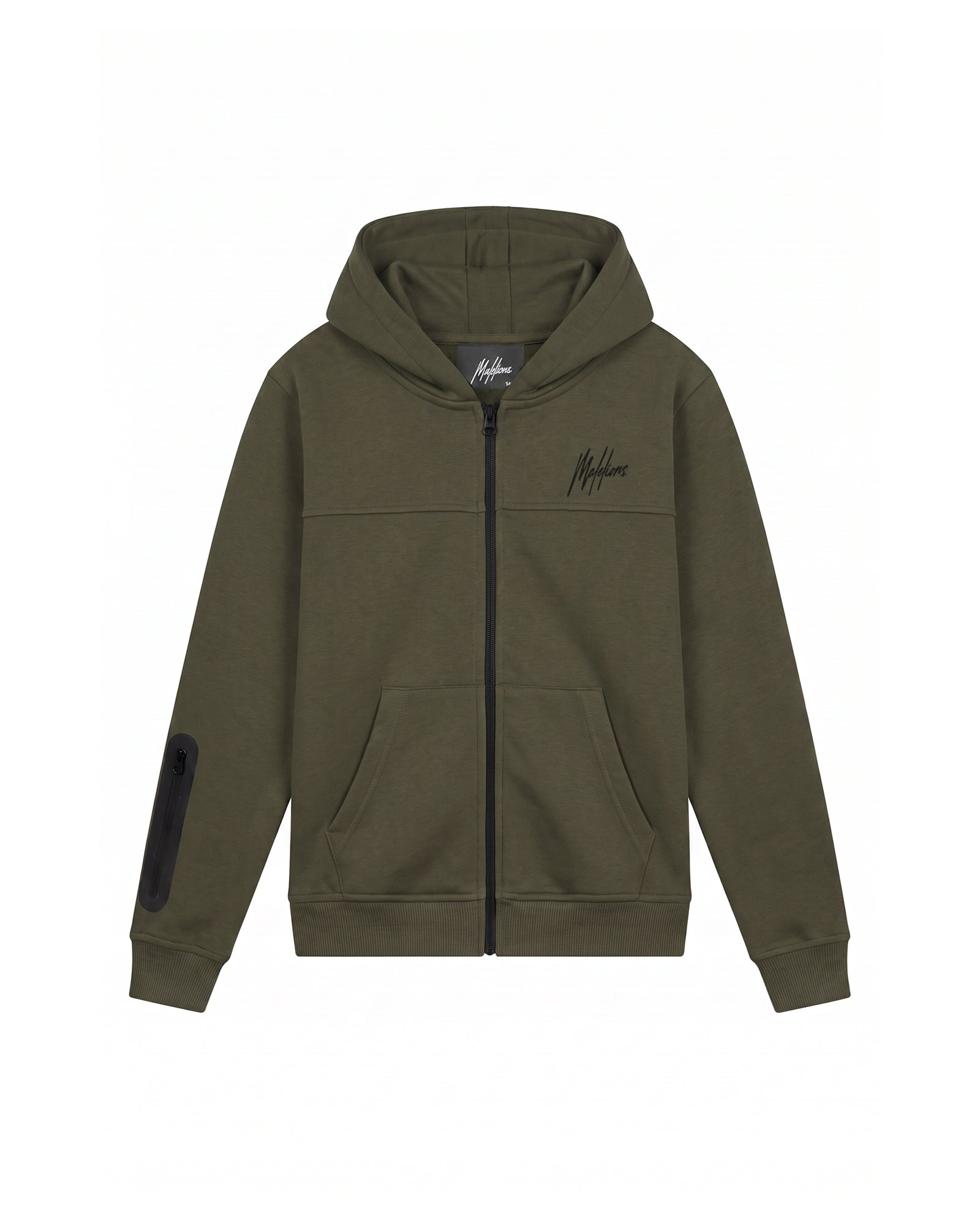 Malelions Junior Counter Hooded Vest | Dark Olive