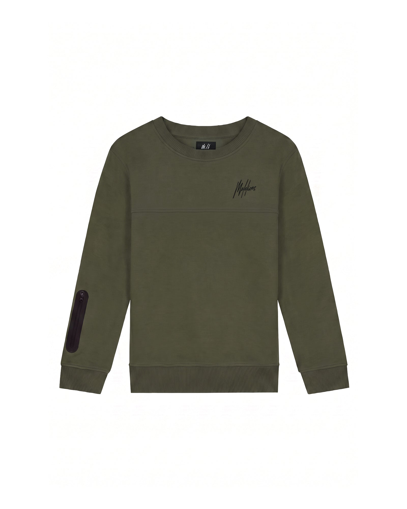 Malelions Junior Counter Sweater | Dark Olive