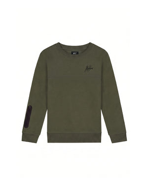 Malelions Junior Counter Sweater | Dark Olive