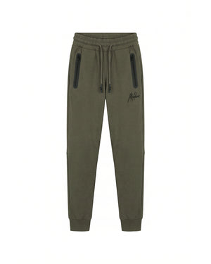 Malelions Junior Counter Trackpants | Dark Olive
