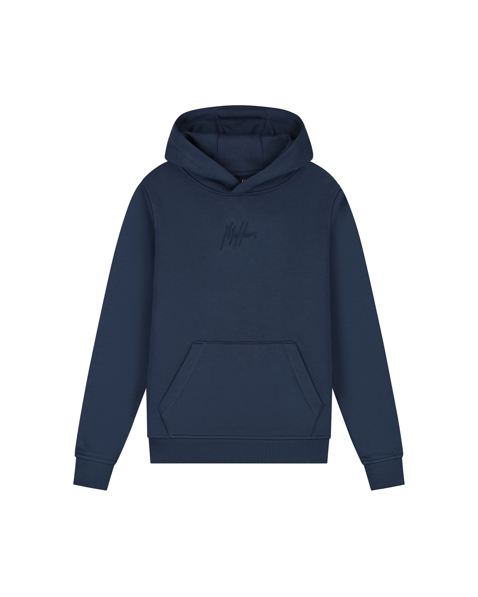 Malelions Junior Striped Signature Hoodie | Navy