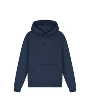 Malelions Junior Striped Signature Hoodie | Navy