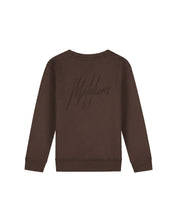 Malelions Junior Striped Signature Sweater | Brown