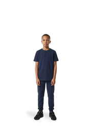 Malelions Junior Striped Signature T-Shirt | Navy