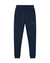 Malelions Junior Striped Signature Sweatpants | Navy