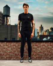 Malelions Men Basic Sweatpants | Black/Orange