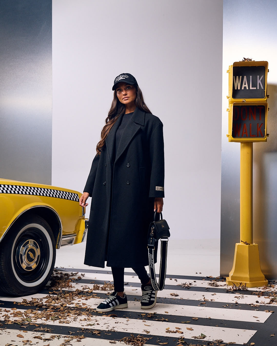 Malelions Women Signature Coat | Black