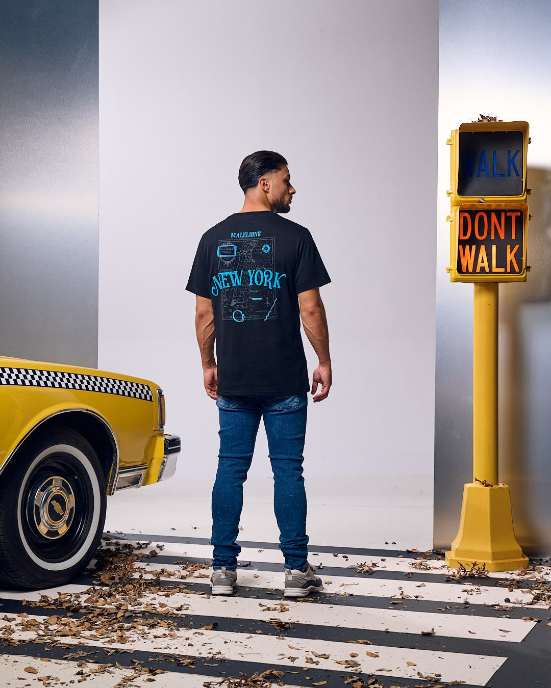 Malelions Men New York T-Shirt | Black