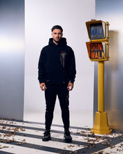 Malelions Men Painter Hoodie | Black/Burgundy