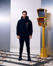 Malelions Men Painter Hoodie | Black/Burgundy