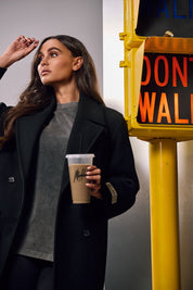 Malelions Women Signature Coat | Black