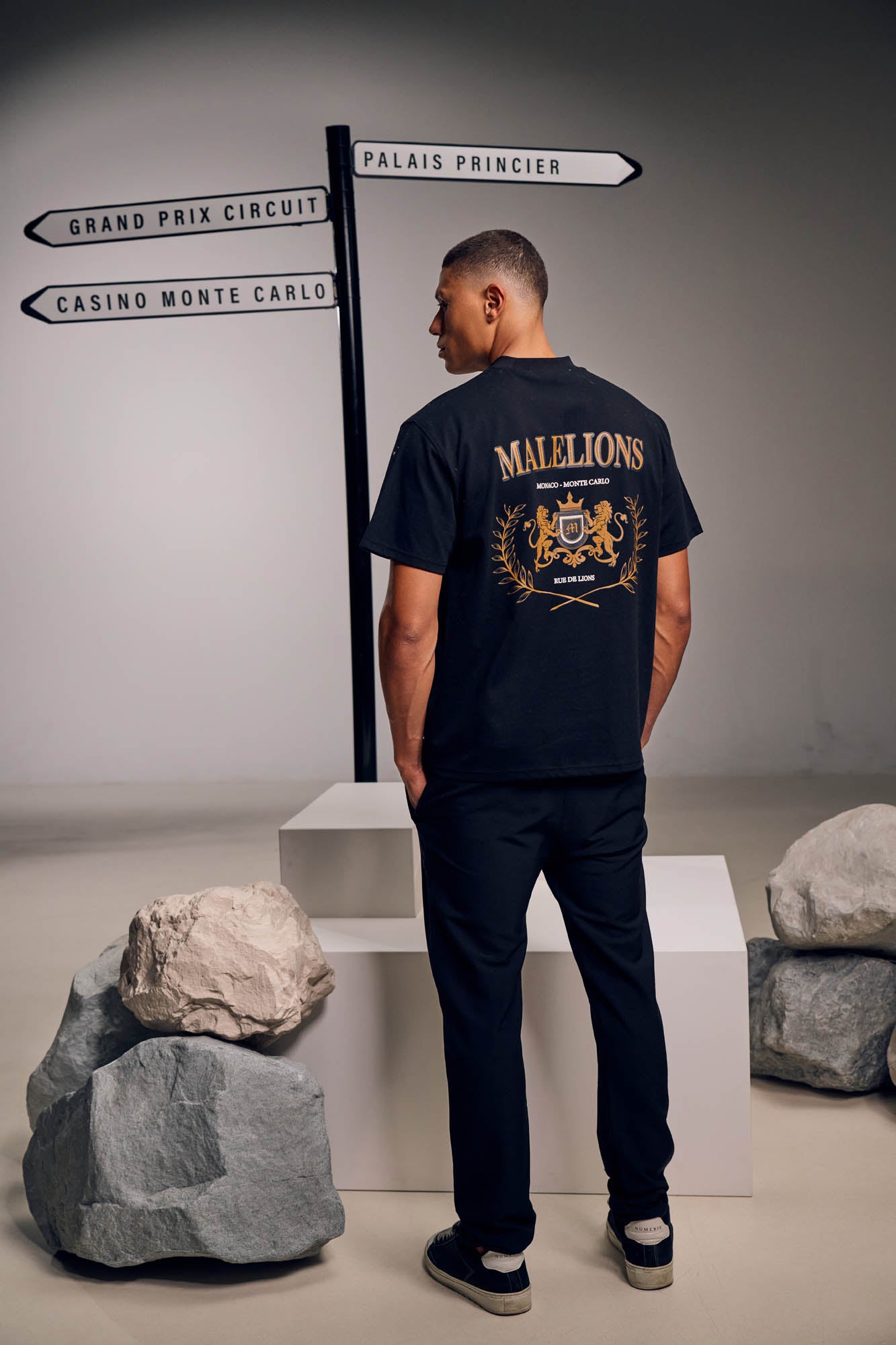 Malelions Men Monaco T-Shirt | Black