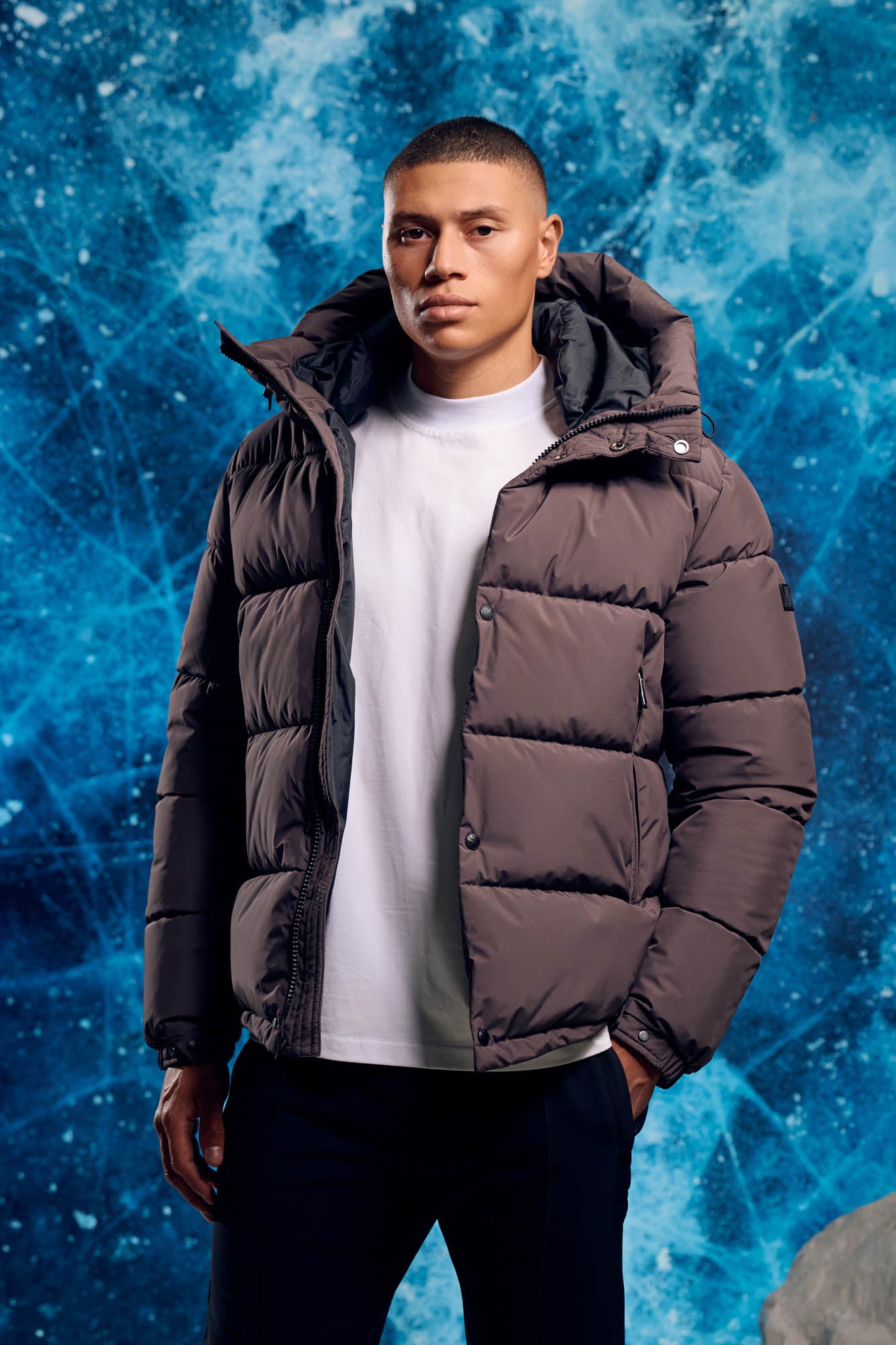 Malelions Men Arctic Puffer Jacket | Mulch Brown