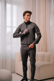 Malelions Men Pique Zip Vest | Mulch Brown