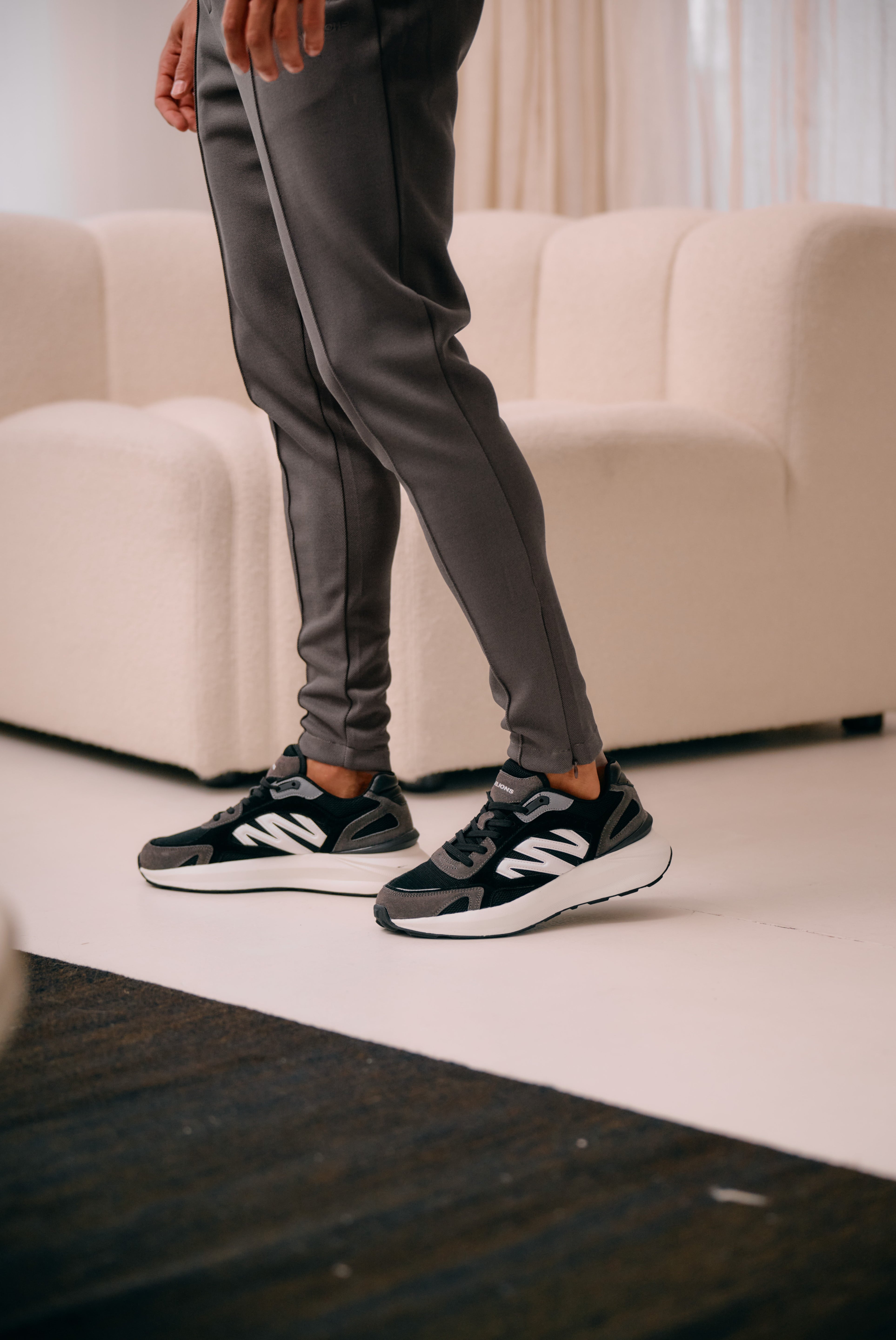 Malelions Men Pique Logo Trackpants | Mulch Brown