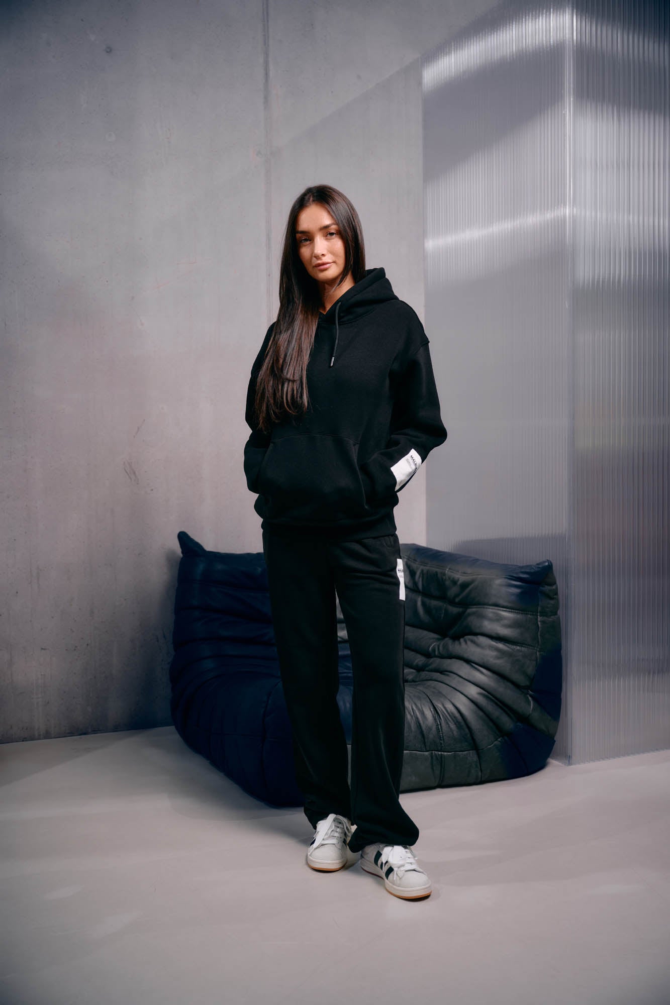 Malelions Women Label Straight Leg Sweatpants | Black