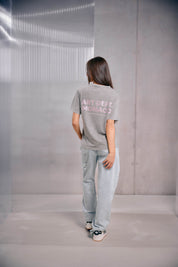 Malelions Women Rhinestone T-Shirt | Acid Wash