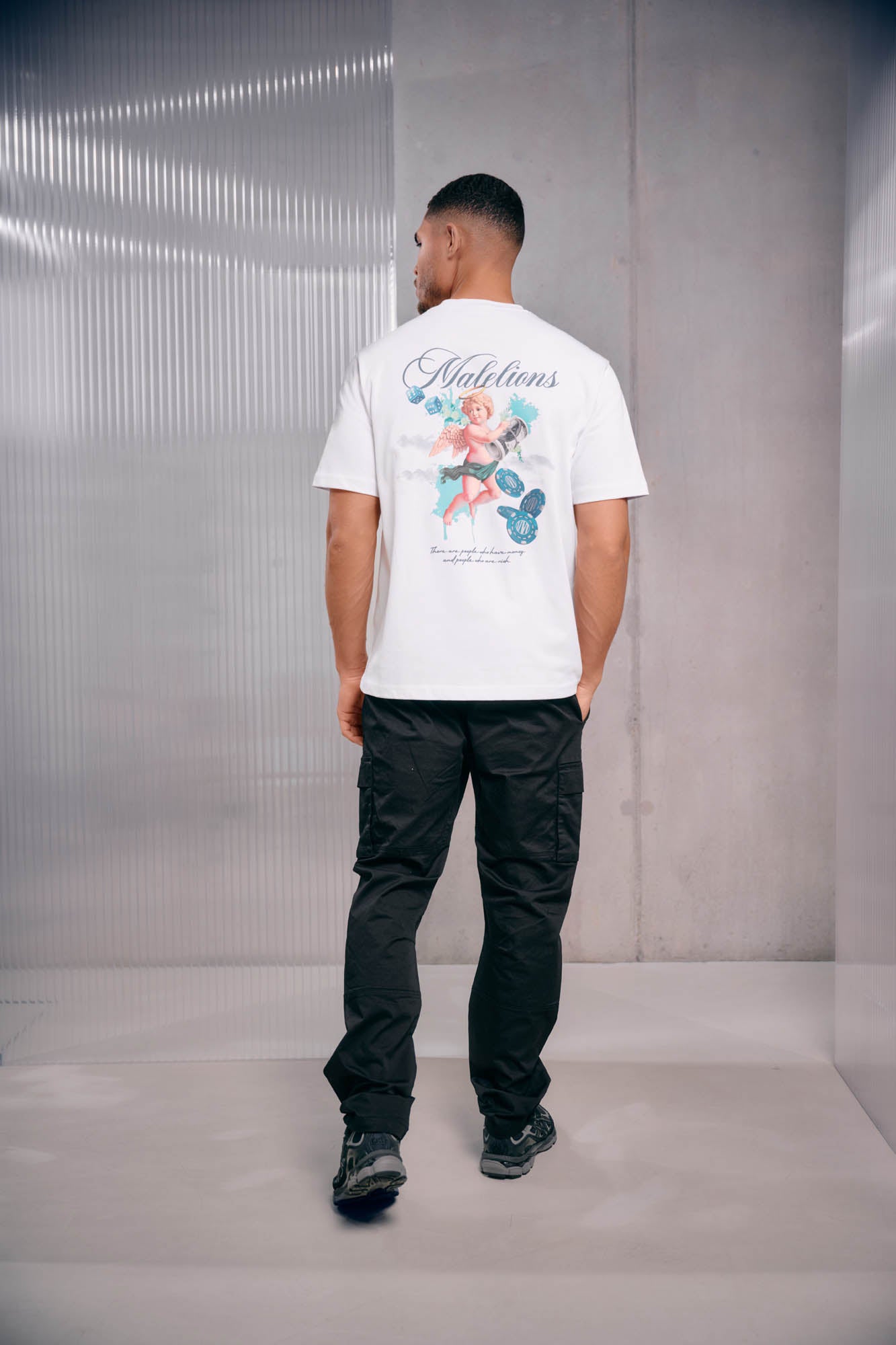 Malelions Men Angel T-Shirt | White