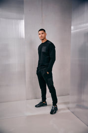 Malelions Men Nylon Pocket Sweatpants | Black