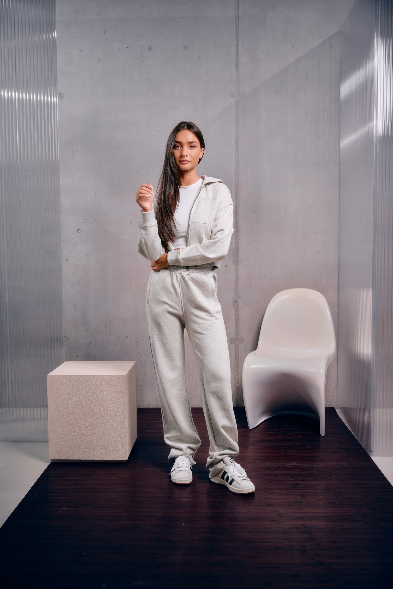 Malelions Women Straight Leg Sweatpants | Grey Melange