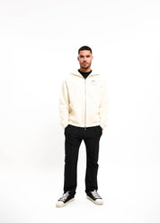 Malelions Men Gallery Zip Hoodie | Off-White