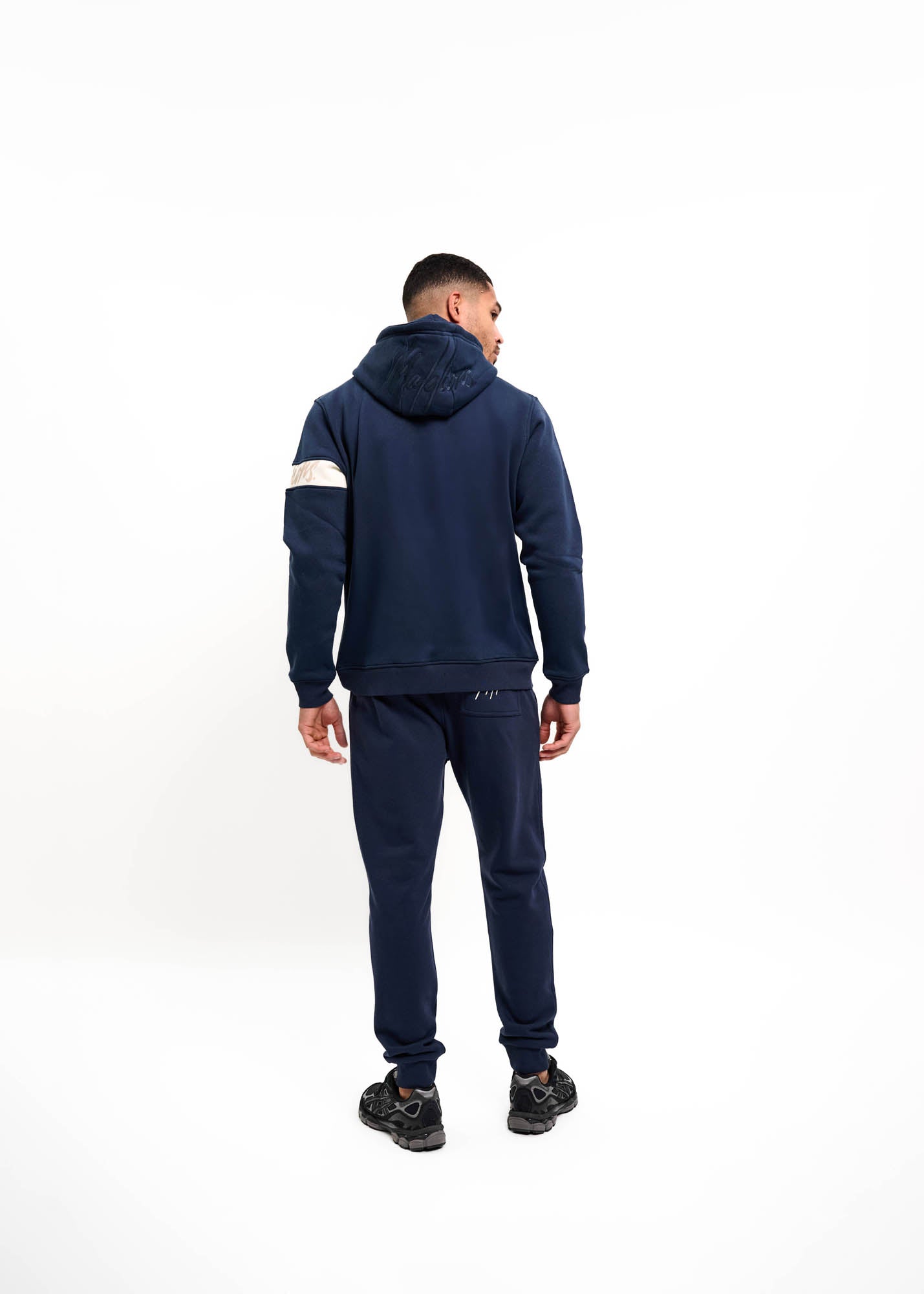 Malelions Men Captain Zip Hoodie | Navy