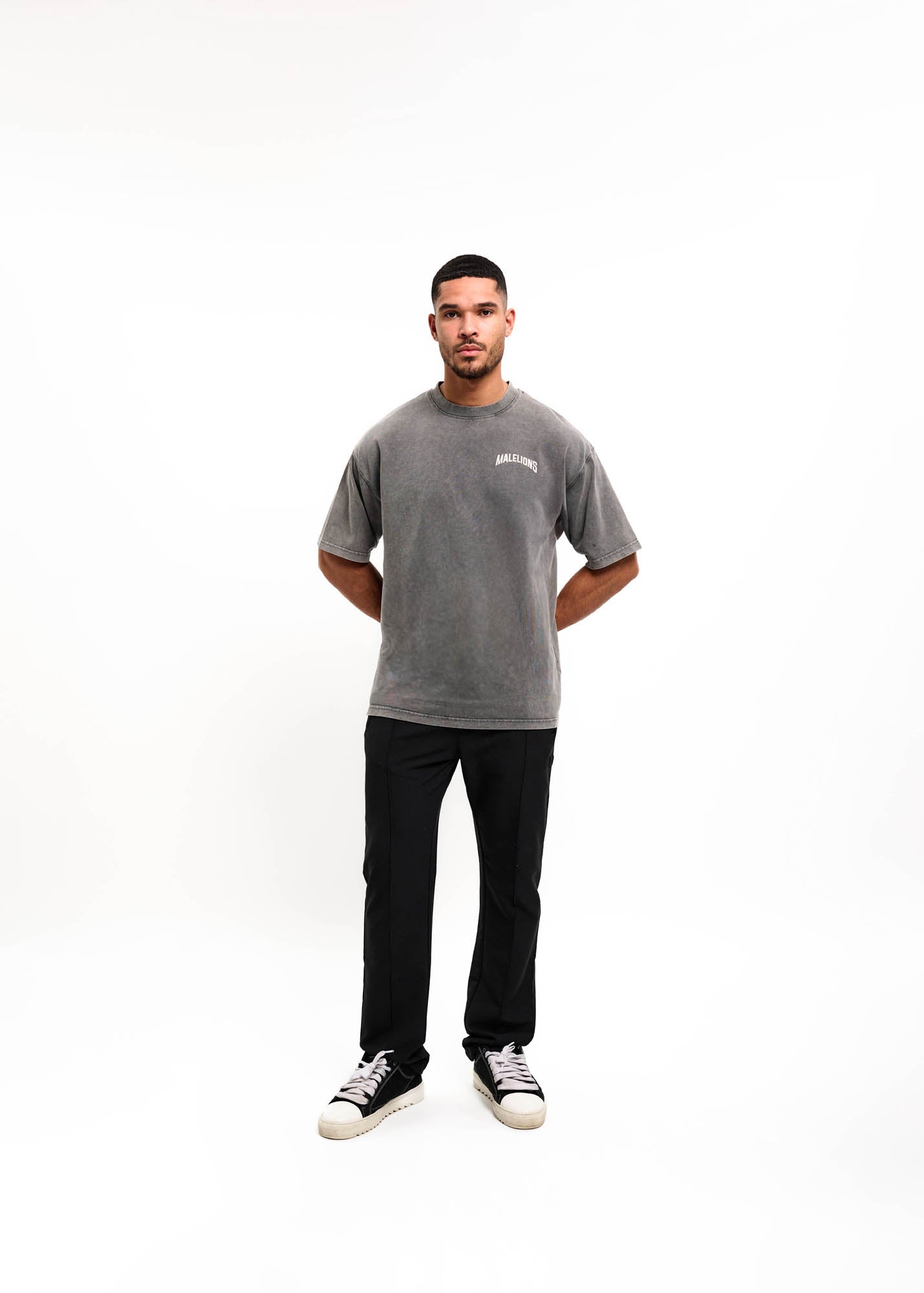 Malelions Men Grand Prix T-Shirt | Acid Wash