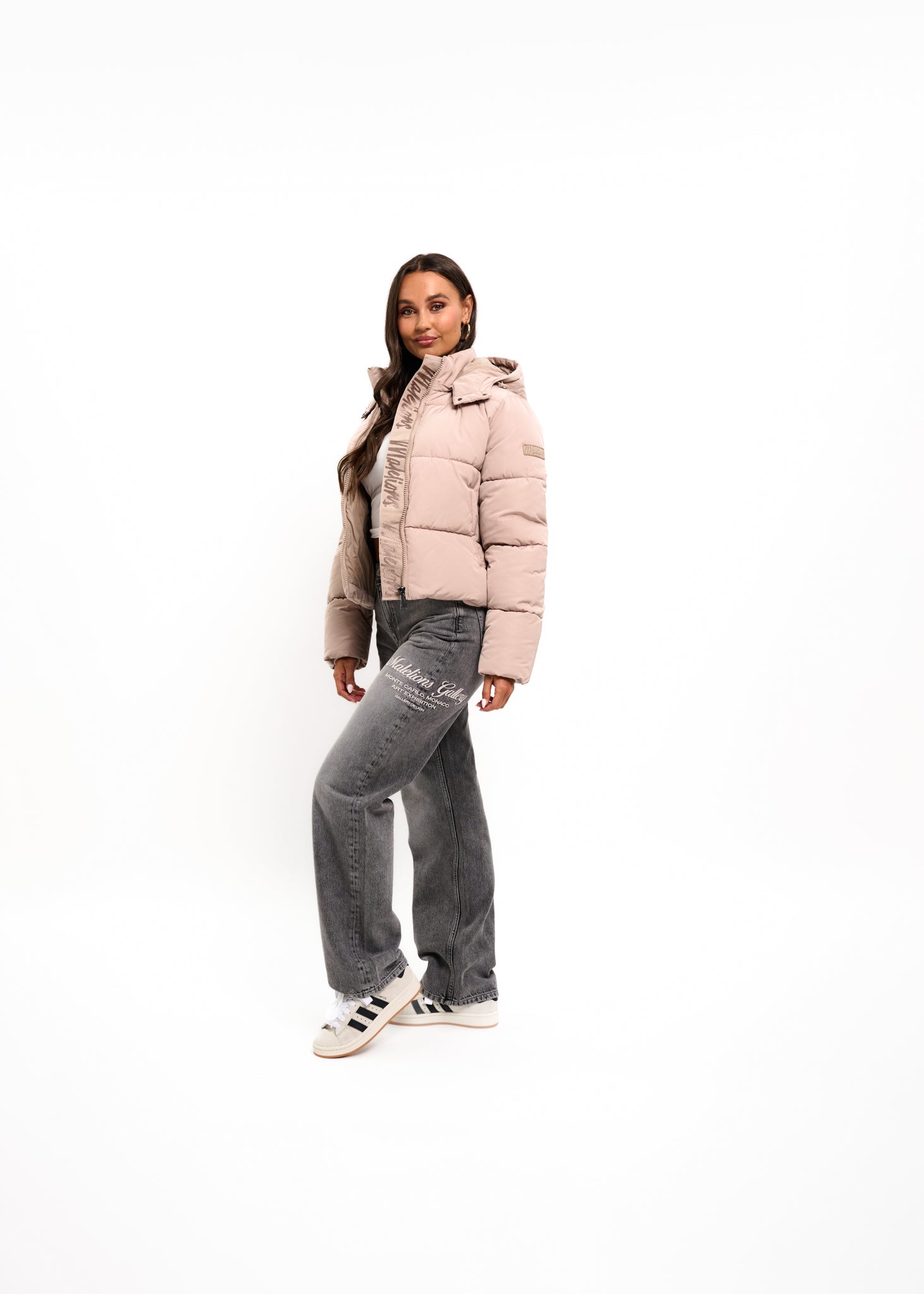 Malelions Women Signature Puffer Jacket | Clay