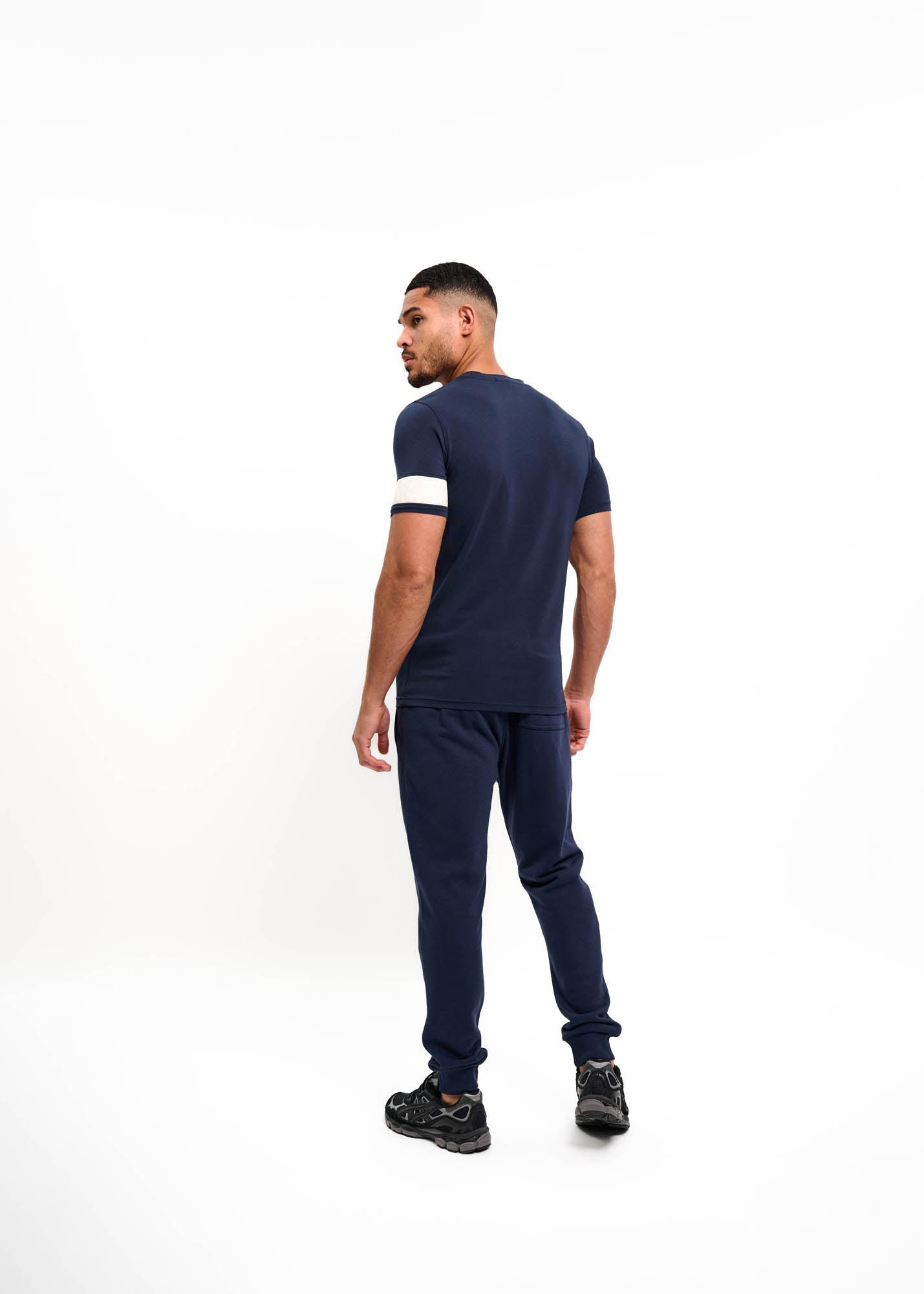Malelions Men Captain T-Shirt | Navy