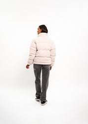 Malelions Women Signature Sherpa Puffer Jacket | Beige