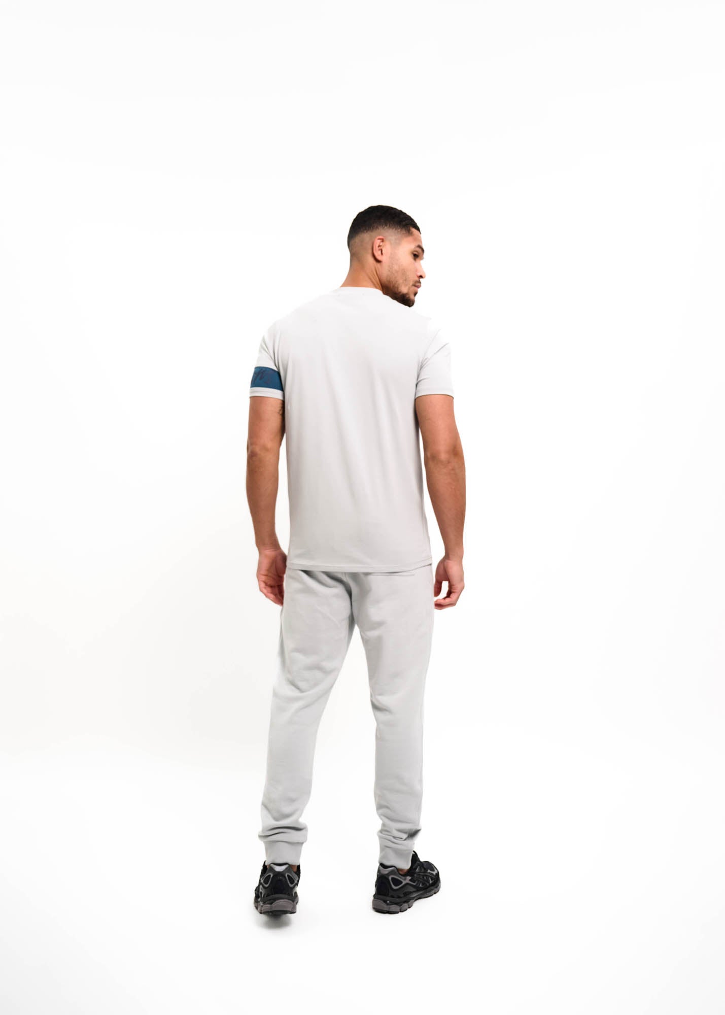 Malelions Men Captain T-Shirt | Ocean Grey