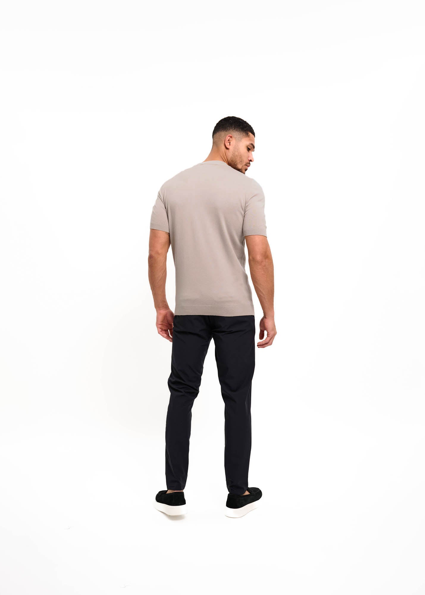 Malelions Men Knitted T-Shirt | Sand