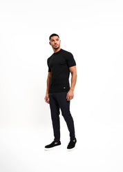 Malelions Men Knitted T-Shirt | Black
